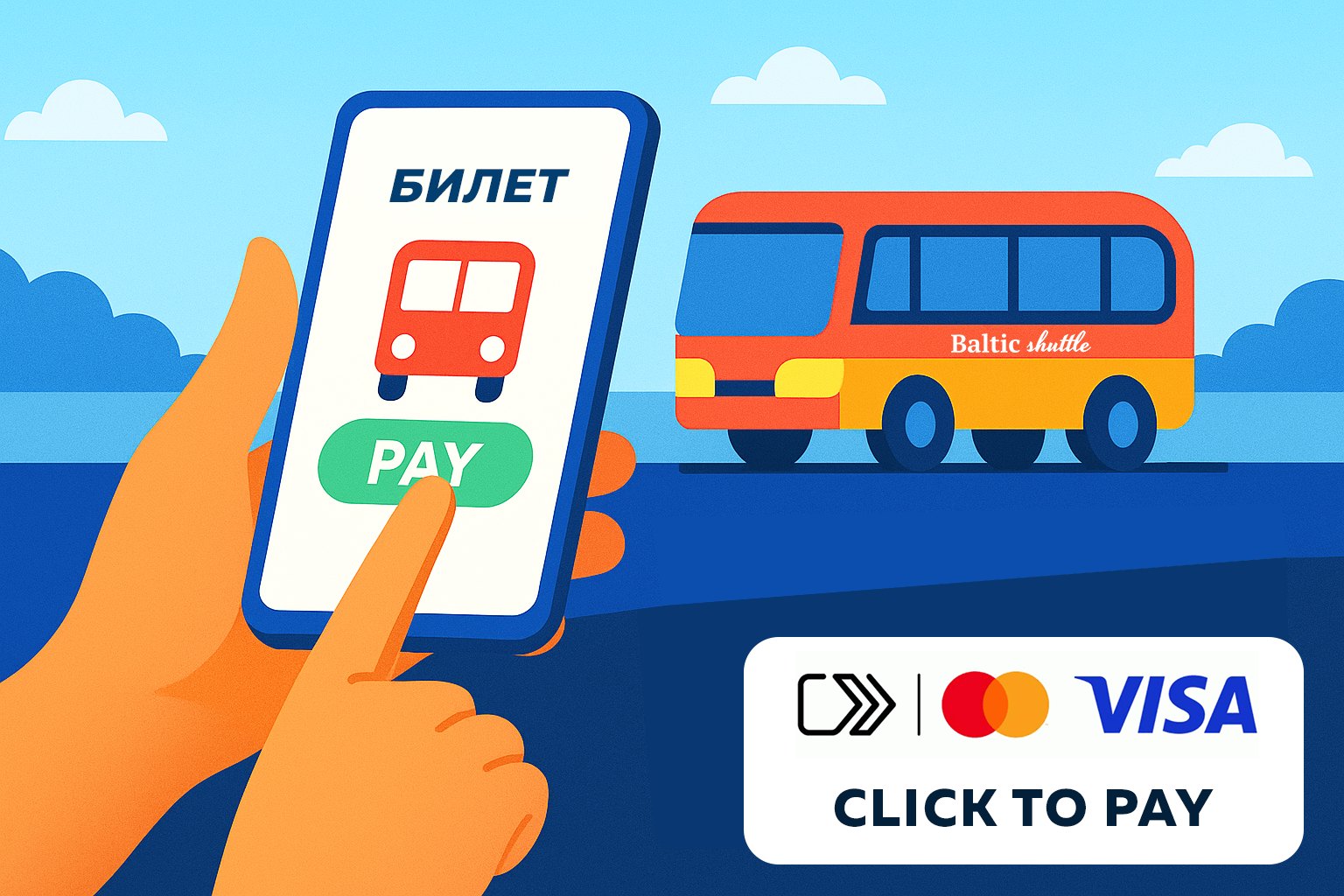 Оплата банковскими картами методом Click to Pay