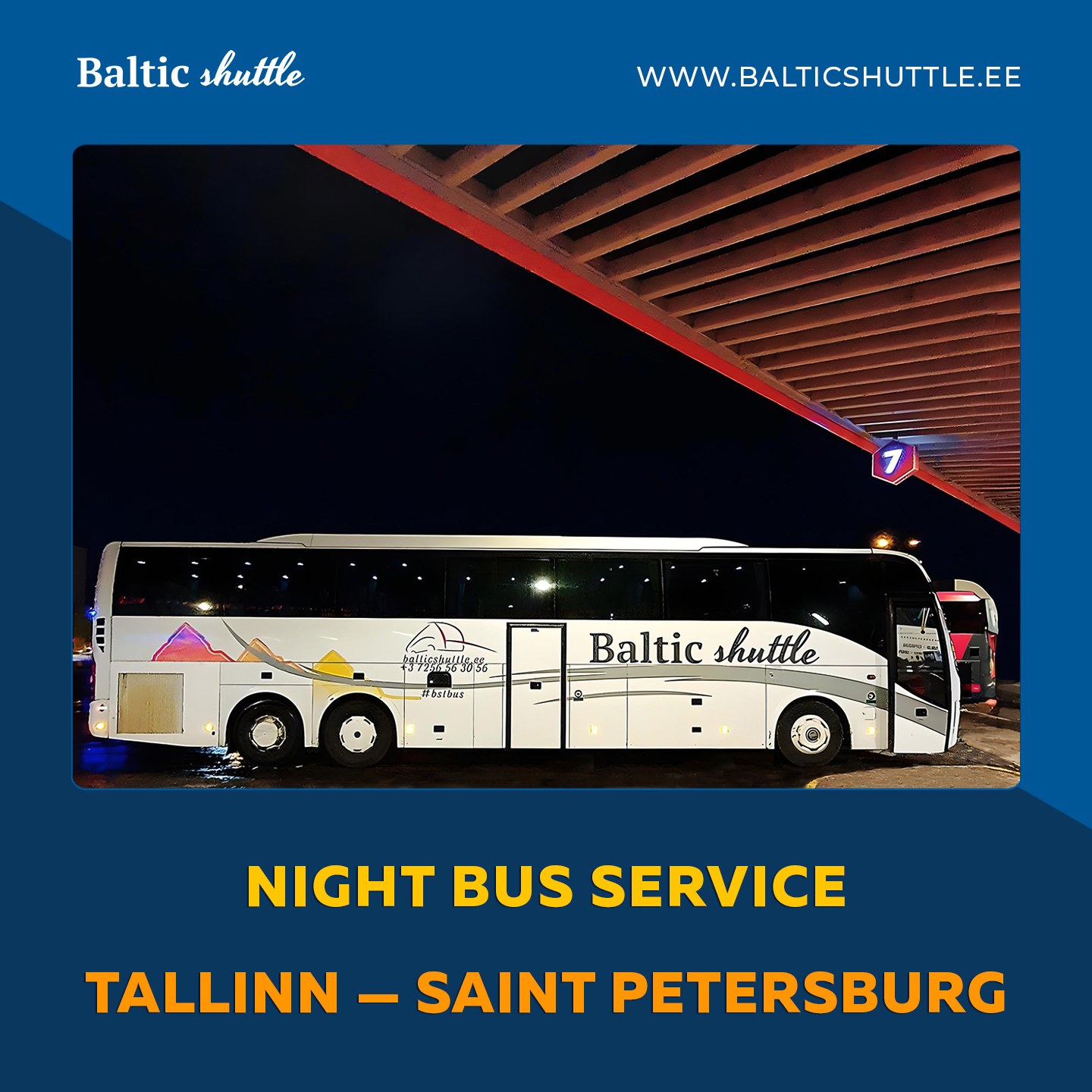 Baltic Shuttle coach Tallinn — St. Petersburg