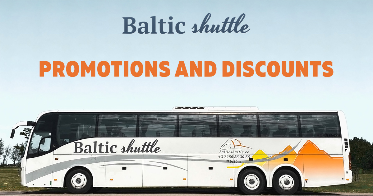 Discounts On Tickets And Special Offers For Baltic Shuttle Bus Routes